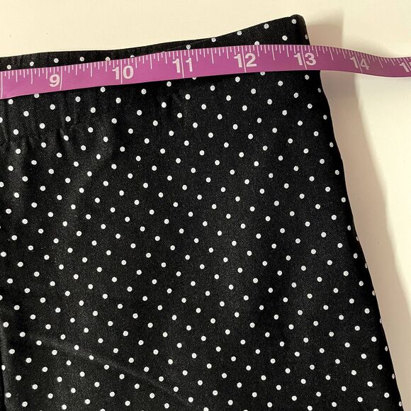 Vintage Black & White Polka Dot Pin Up Ankle Pants Size S EUC - Picture 6 of 12